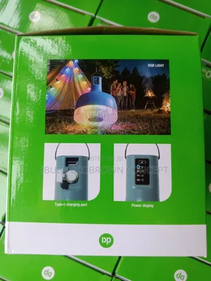 New Design Solar Rechargeable Light With Bluetooth Multicolor Light