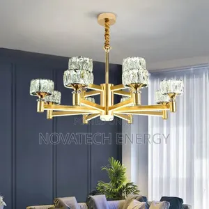 12 Hands Glass Led Royal Chandelier Light for Homes Etc