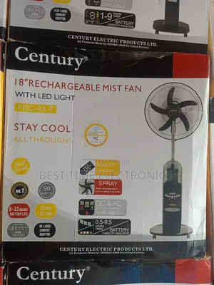 Century 18" Rechargeable Mist Fan
