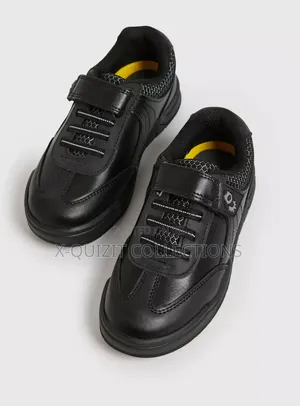 High-Quality Boys Magic Feet Black Shoe (31)