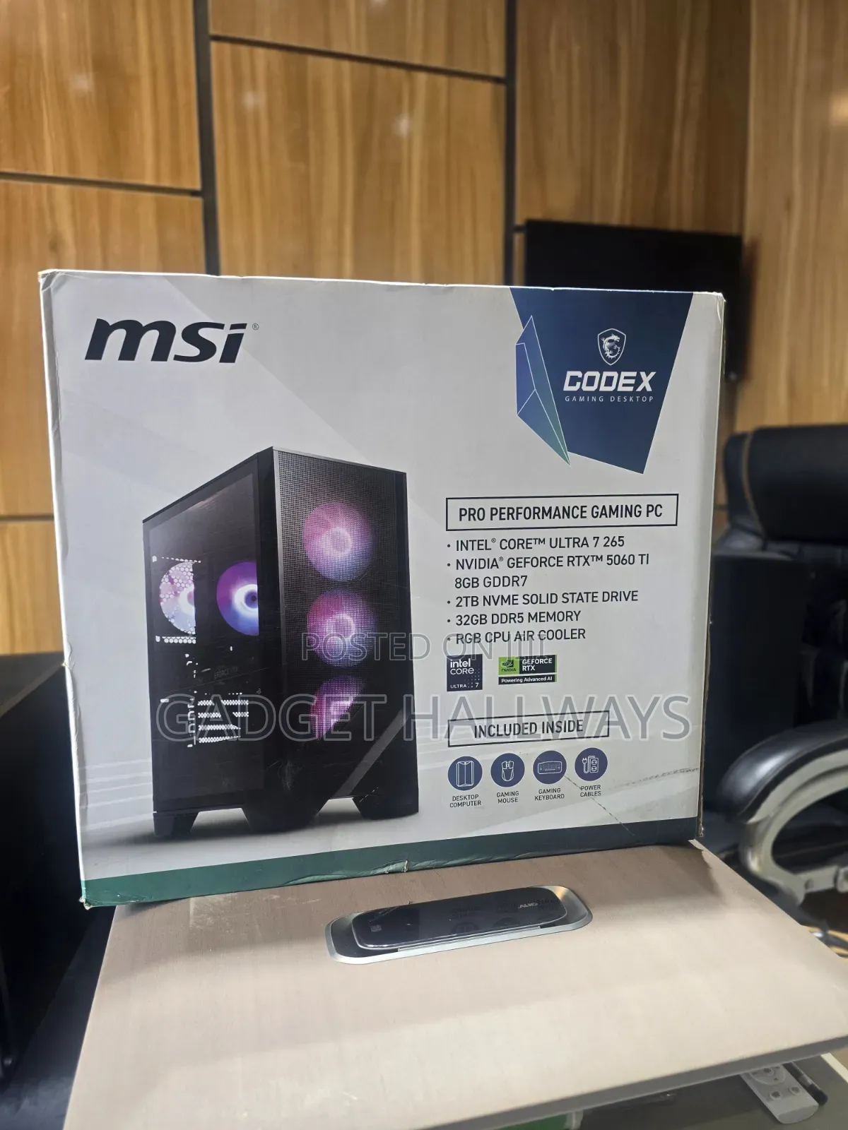 New Desktop Computer MSI Codex R2 32GB Intel Core Ultra 7 SSD 2T