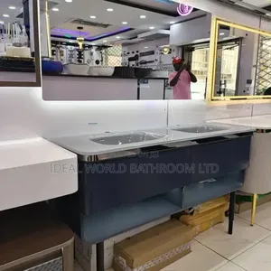 120cm Double Bowl Cabinet Wash Hand Basin