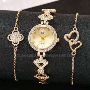 3 Piece Quartz Watch Set for Women