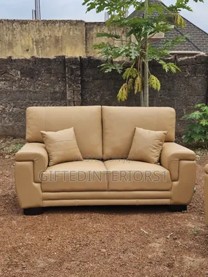 Italian Animal Skin Leather Sofa Set