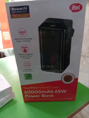 Itel 60000mah 65w Power Bank