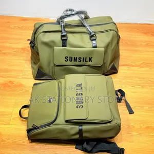 Olive Green Sunsilk Brand Backpack and Duffle Bag Set