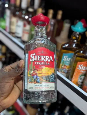 Sierra Tequila Blanco Cartoon by ( 12 Bottles )