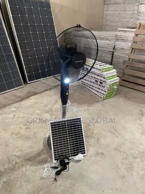 Charweek Table/Standing Rechargeable Solar Dc/Ac Fan