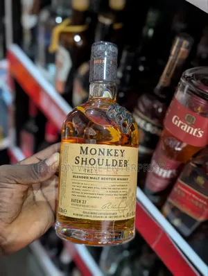 Monkey Shoulder Scotch Whiskey Cartoon By ( 12 Bottles )