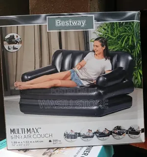 5-in-1 Inflatable Double Air Bed Couch Sofa