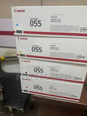 Canon Genuine 055 Black and Colour Toner Cartridge 4 Pack (Original)