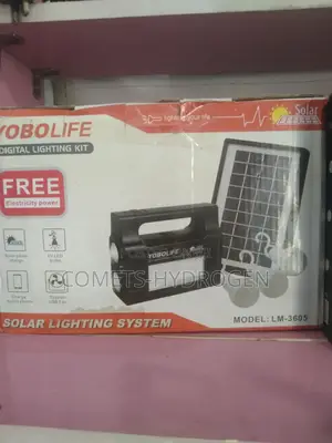 Solar Rechargeable Digital Lighting and Charging Kit