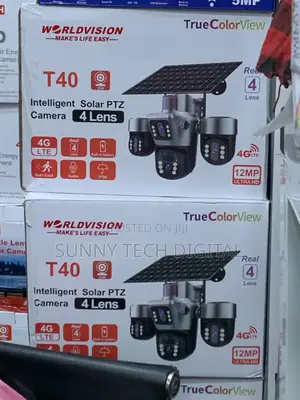 4g 3 Lens PTZ Ubox Solar PTZ Camera