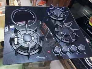 3 Gas + 1 Electric Glass Gas Hob - Built-in Cooktop