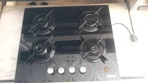 4 Burner Built-in Gas Hob - Tempered Glass + Auto Ignition