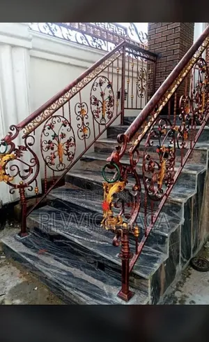Wrought-Iron Handrail Painted Dragon