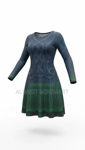 Sweater Dress A Printed Celtic Knot