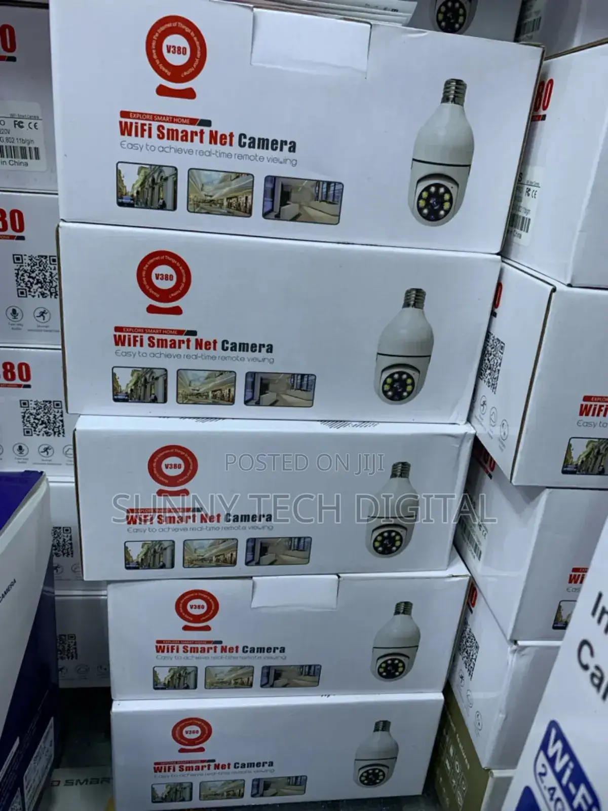 V380 Wireless Wifi Bulb Camera