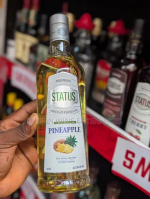 Status Pineapple Vodka Cartoon by ( 12 Bottles )