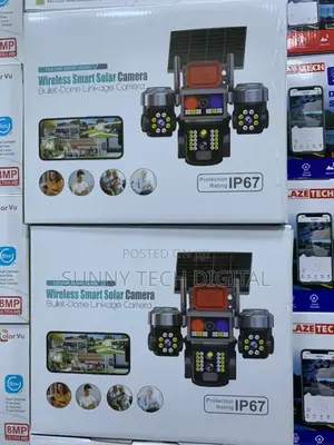 3 Lens PTZ Solar Camera
