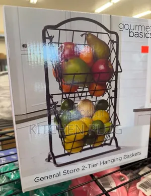 2 Tier Fruit Basket / Fruit Bowl For Kitchen Counter,