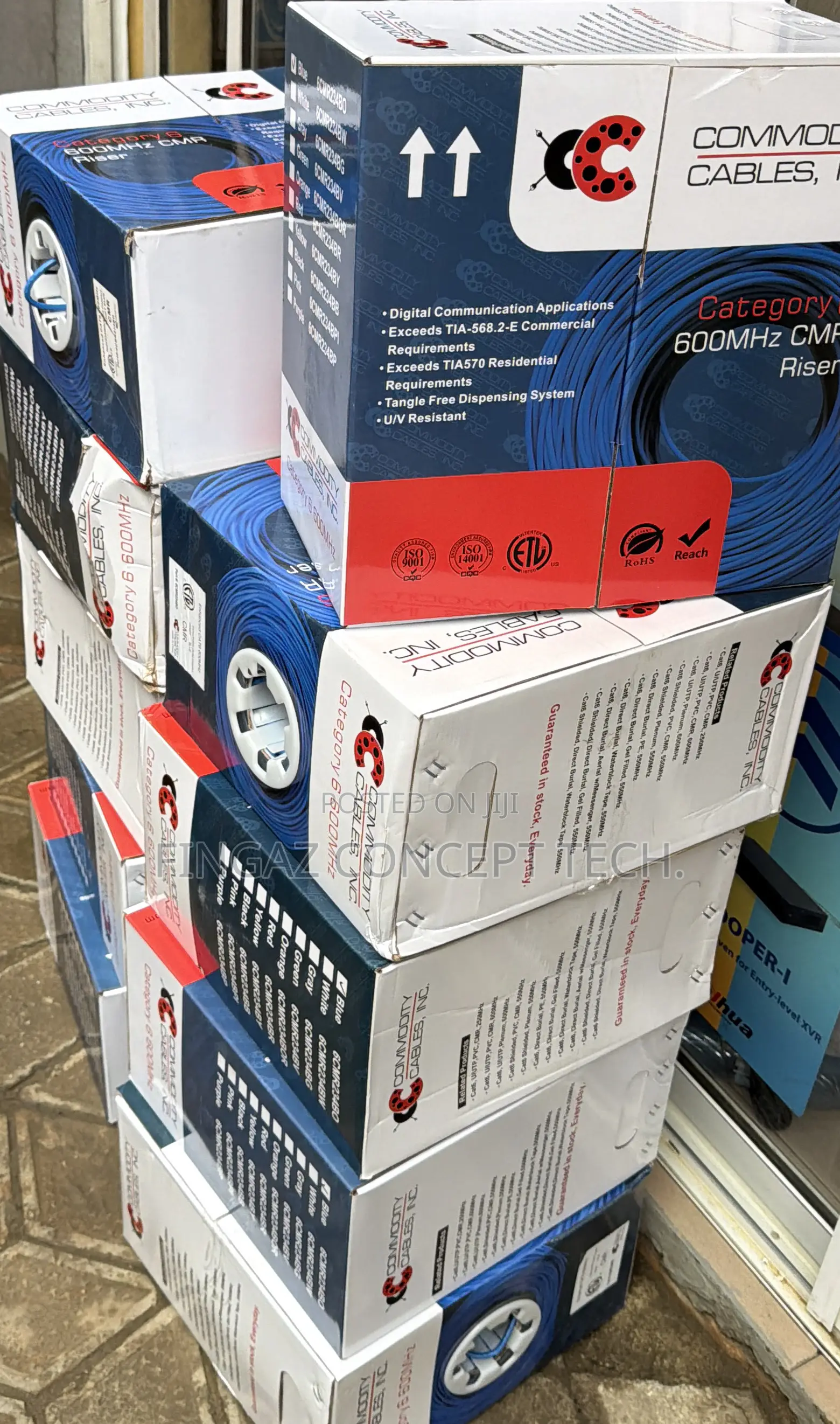 Commodity Cable Cat6e Utp 100% Copper Lan Cable 305meters