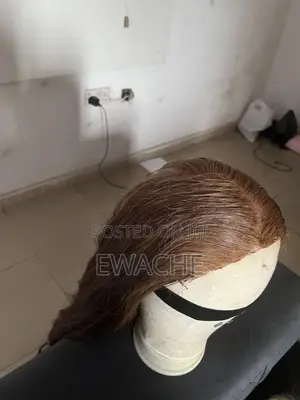 Human Hair Blend Curly Wig, 5by5 Frontal