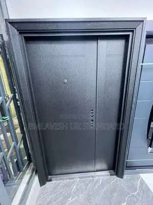 High Quality Black Security Steel Door 4ftx7ft