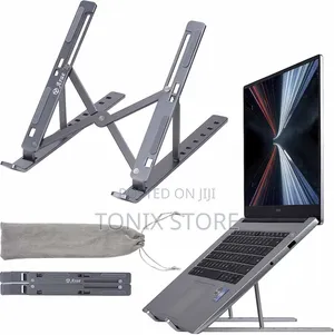 Foldable Metal Laptop Stand (Pocket-Sized)