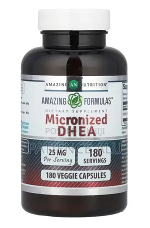 Micronized Dhea, 25 Mg, 180 Veggie Capsules
