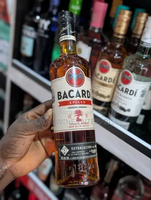 Bacardi Spiced Rum Cartoon by ( 12 Bottles )