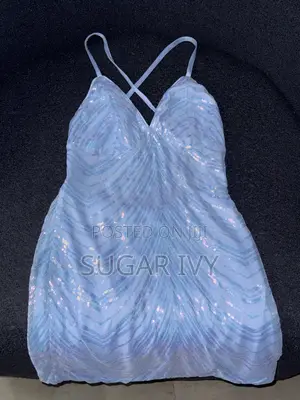 Beautiful Skyblue Sequin Gown for Sale Brand New Size M