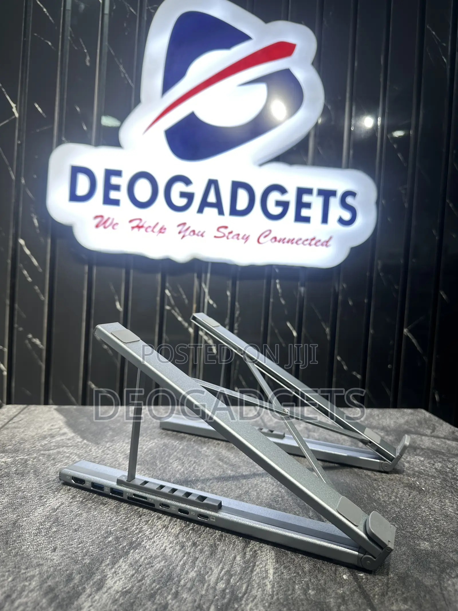Laptop Stand With Docking Station Ports