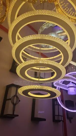 Led Crystal Ring Chandelier