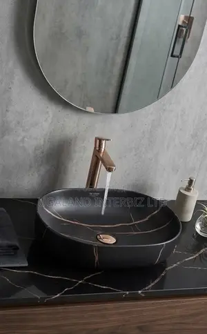 Modern Oval Countertop Basin.