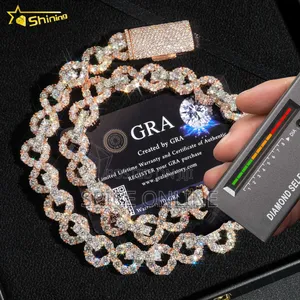 VVS Moissianite Twisted Link Bracelet