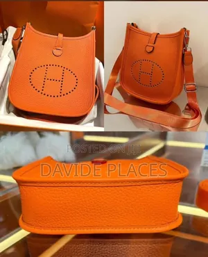 Premium Quality Hermes Leather Unisex Crossbody Bag