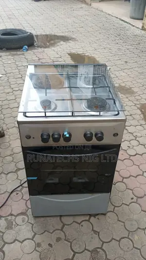 Maxi 50x50 Gas and Electric Cooker With Oven Grill 3 Gas Burners