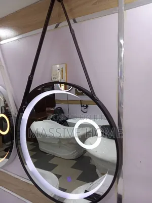 Led Belt Mirror Half Moon