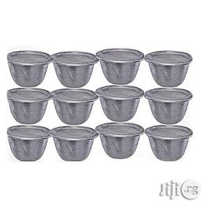 Moi Moi Plate Container Cups With Cover - 12pcs