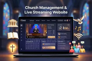 Church Management Live Streaming Website