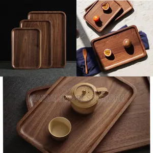 Generic Crafted 3-in-1 Wooden Tray Set T361