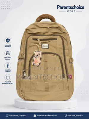 Hppower Khaki Durable Laptop And School Backpack.- 22inch