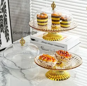 Rotating Footed Pastry Display Server Cupcake Candy Display Tray T361
