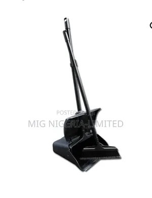Long Handled Dustpan and Brush Set, Upright Outdoor Dust Pan and Broo