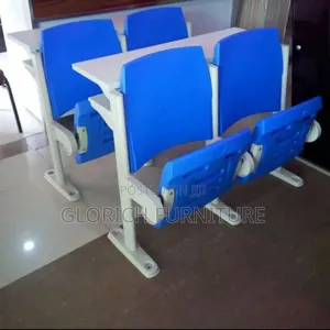 Lecture Hall Seating – Tiered Row Chairs With Fold-out Writing Tablet
