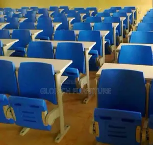 Lecture Hall Seating – Tiered Row Chairs With Fold-out Writing Tablet