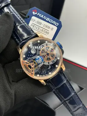 High Quality Luxury Hanboro Leather Wristwatch