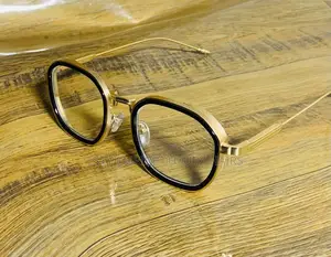 High Quality Luxury Ferragamo Gold Frame Glasses