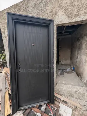 High Quality Black Security Steel Door (741lad)